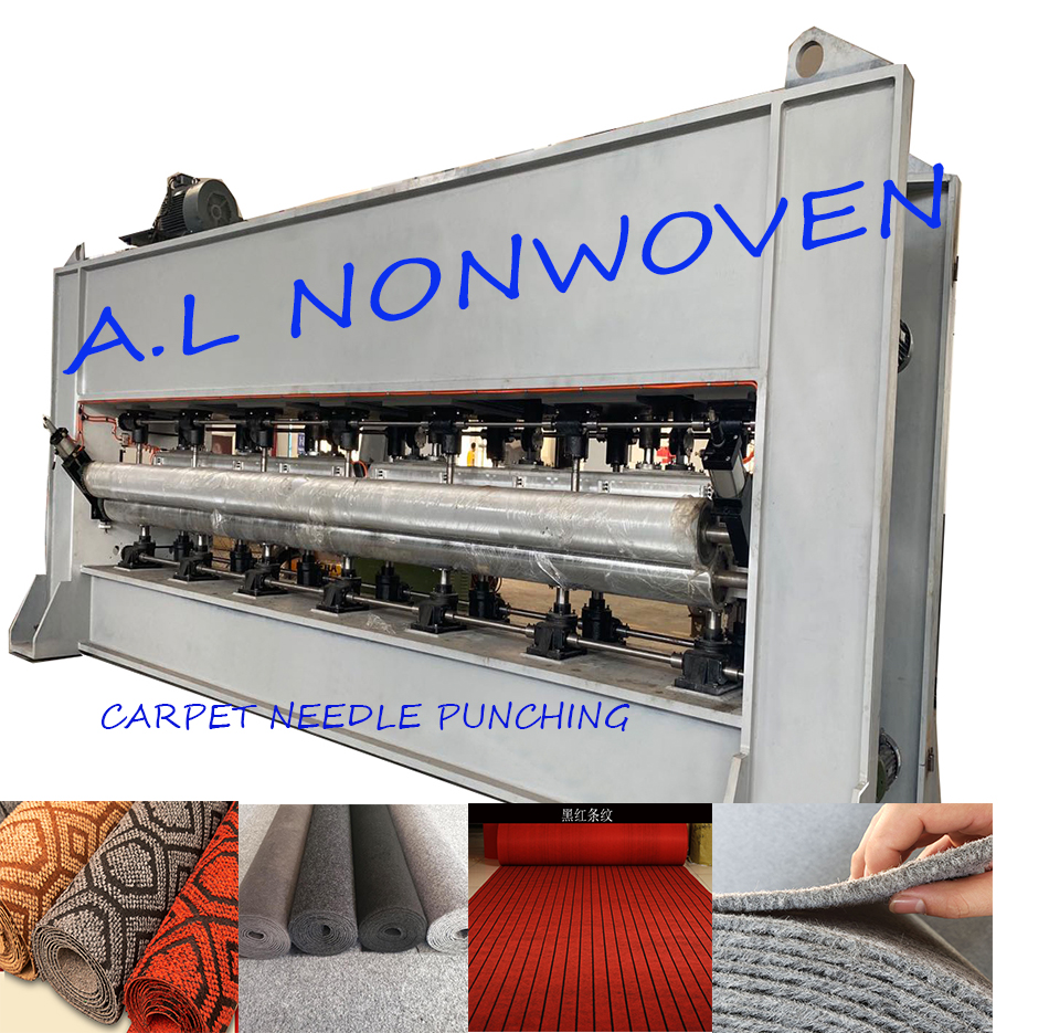 AL--2000mm Weste aguja de fieltro punzonado alfombra máquina para fabricar telas no tejidas